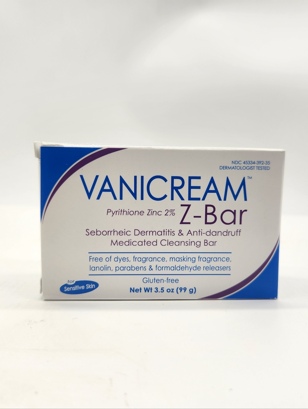 Vanicream Z-Bar Medicated Cleansing Bar 3.5oz Seborrheic Dermatitis Lot 2x Bars